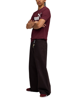 PUMA Cotton Regular Fit Short Sleeve No. 1 Logo T-Shirt - view 2, Mid Red