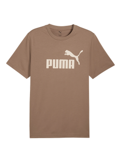 PUMA Cotton Regular Fit Short Sleeve No. 1 Logo T-Shirt, Light Brown
