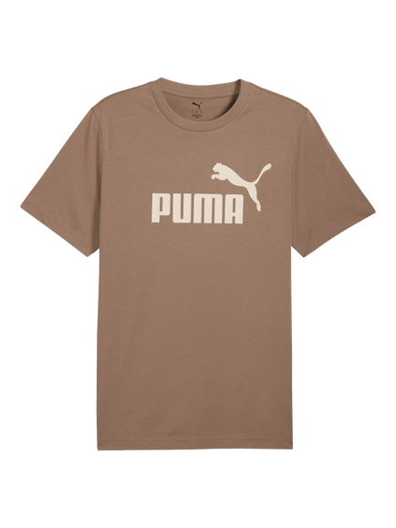 PUMA Cotton Regular Fit Short Sleeve No. 1 Logo T-Shirt, Light Brown