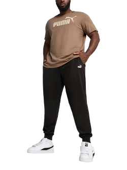 PUMA Cotton Regular Fit Short Sleeve No. 1 Logo T-Shirt - view 2, Light Brown