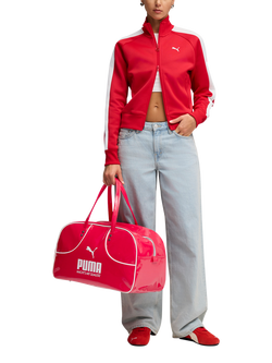 PUMA Women's T7 Short Track Jacket - view 2, Mid Red