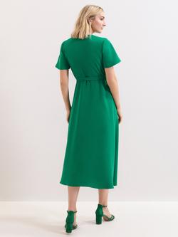 Phase Eight Julissa Short Sleeve V Neck Midi Dress - view 2, Green