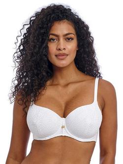 Freya Nomad Nights Underwired Sweetheart Bikini Top, White, White