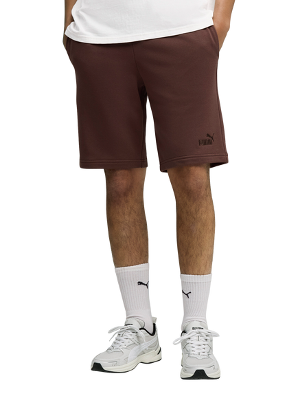PUMA Cotton Blend No. 1 Logo Shorts, Dark Brown