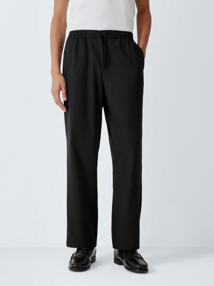 John Lewis Fluid Trousers, Black, Black