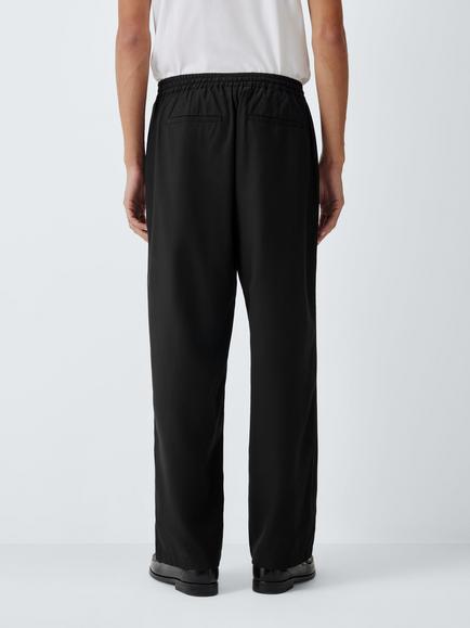 John Lewis Fluid Trousers, Black - view 2, Black