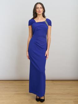 Gina Bacconi Iyla Embellished Detail Maxi Dress, Royal Blue, Royal Blue