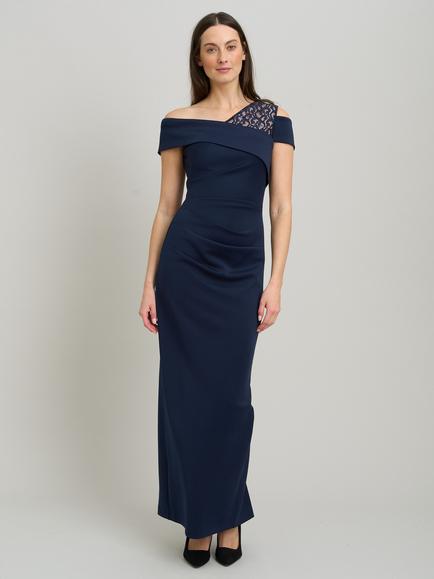 Gina Bacconi Mandie Maxi Dress, Navy, Navy