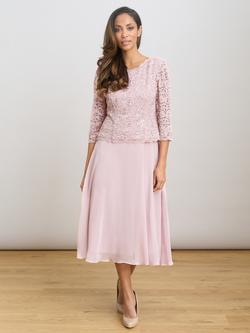 Gina Bacconi Two Piece Cocktail Dress, Pink, Pink