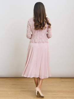 Gina Bacconi Two Piece Cocktail Dress, Pink - view 2, Pink