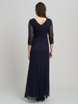 Gina Bacconi Georgina Maxi Dress, Navy - view 2, Navy