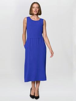 Gina Bacconi Xena Sleeveless Midi Dress, Blue Cobalt, Blue Cobalt