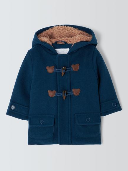 John Lewis Baby Duffle Coat, Navy, Navy