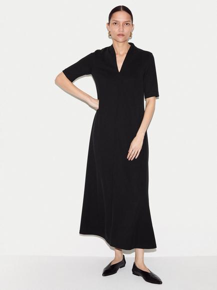 Jigsaw Trapeze Maxi Dress, Black, Black