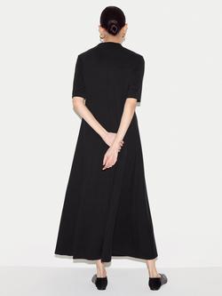 Jigsaw Trapeze Maxi Dress, Black - view 2, Black