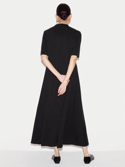 Jigsaw Trapeze Maxi Dress, Black - view 2, Black