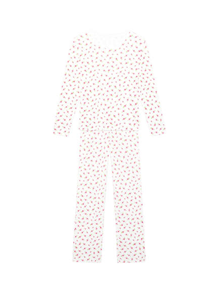 Rosa & Blue Mummy & Me Roses Long Pyjamas, White, White