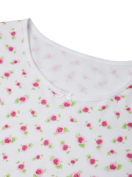 Rosa & Blue Mummy & Me Roses Long Pyjamas, White - view 2, White
