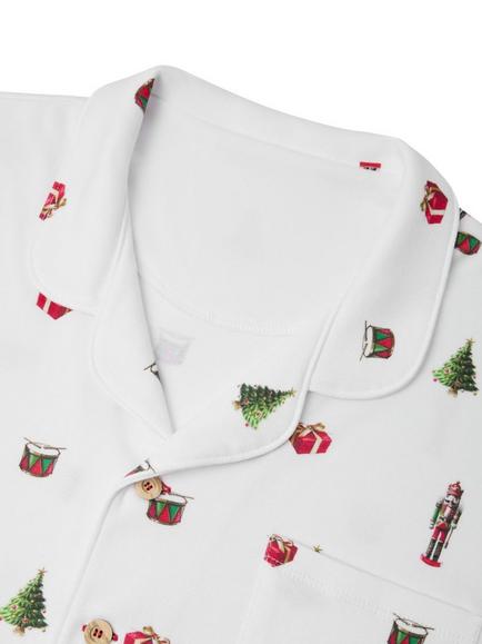 Rosa & Blue Men's Family Nutcracker Print Pyjama Set, White - view 2, White