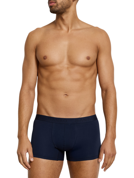Hanro Essentials Stretch Cotton Pants, Pack of 2, Deep Navy