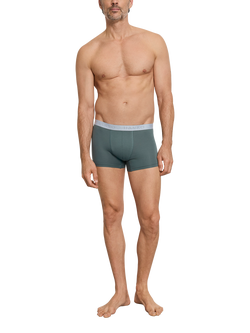 Hanro Essentials Stretch Cotton Pants, Pack of 2 - view 2, Studio Green/Blue