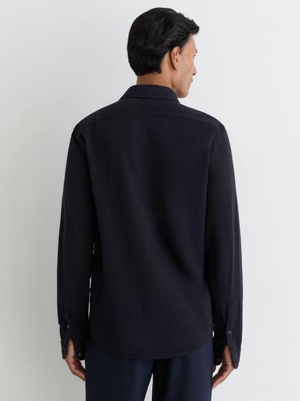 Reiss Dasilva Cotton Shirt - view 2, Navy