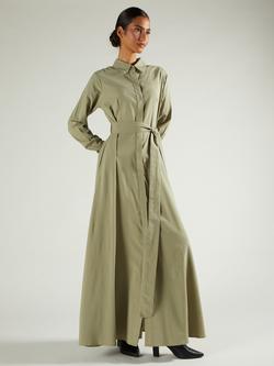 Aab Belted Shirt Maxi Dress, Green Light, Green Light