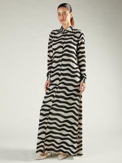 Aab Milia Shirt Maxi Dress, Black/Multi, Black/Multi