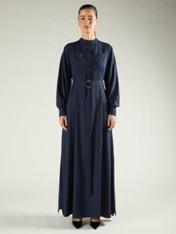 Aab Belted Utility Maxi Dress, Blue Navy, Blue Navy