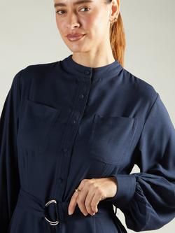 Aab Belted Utility Maxi Dress, Blue Navy - view 2, Blue Navy