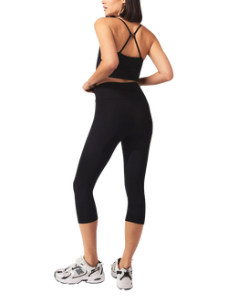 Lovall Lightweight Cropped Leggings - view 2, Black