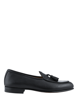 Jones Bootmaker Camillo Leather Tassel Loafers, Black