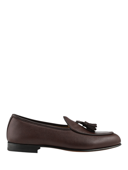 Jones Bootmaker Camillo Leather Tassel Loafers, Brown