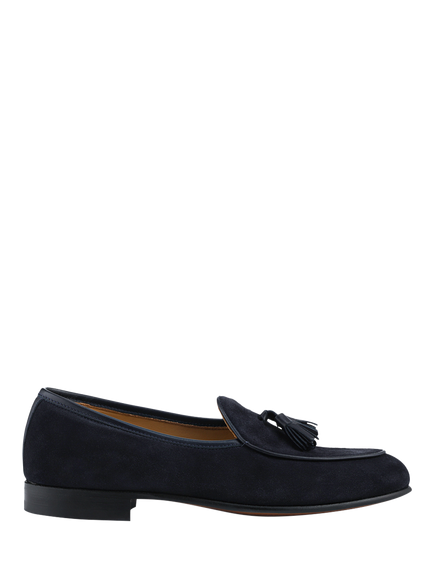 Jones Bootmaker Camillo Suede Tassel Loafers, Navy