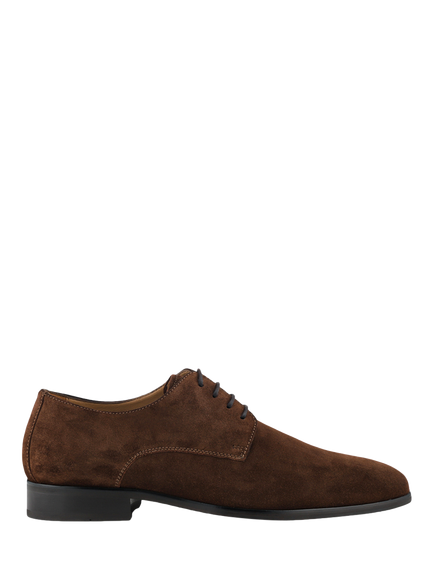 Jones Bootmaker Melvin Suede Oxford Shoes, Brown, Brown