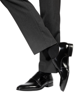 Jones Bootmaker Naveen Leather Monk Shoes - view 2, Black