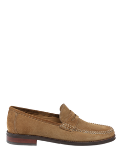 Jones Bootmaker Quennell Suede Penny Loafers, Tan, Tan