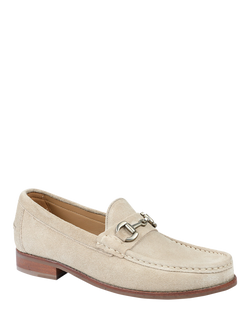 Jones Bootmaker Roan Suede Loafers - view 2, Sand
