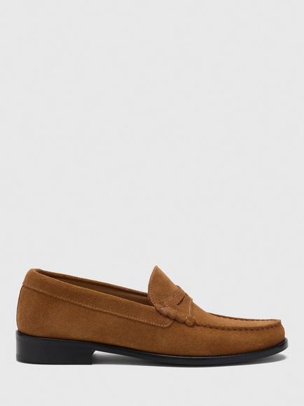 Whistles Manny Suede Loafers, Brown, Brown
