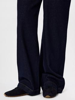 Whistles Soft Suede Unlined Trainers, Navy - view 2, Navy