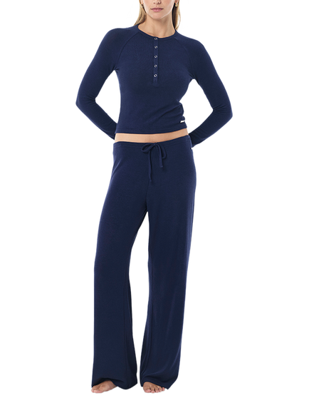 P.E Nation Haven Flared Jersey Joggers, Navy, Navy
