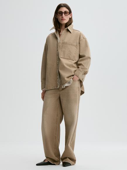 By Malene Birger Dea Denim Shirt, Toasted Coconut, Toasted Coconut