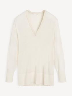 By Malene Birger Derya V-Neck Jumper, White, White