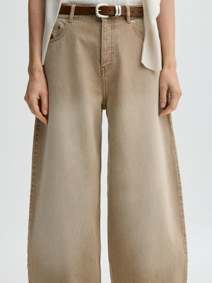 By Malene Birger Dallas Barrel Leg Jeans, Toasted Coconut - view 2, Toasted Coconut