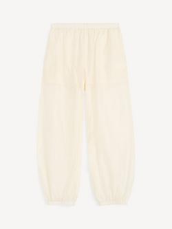 By Malene Birger Lumas Tailored Silk Blend Organza Trousers, Soft White - view 2, Soft White