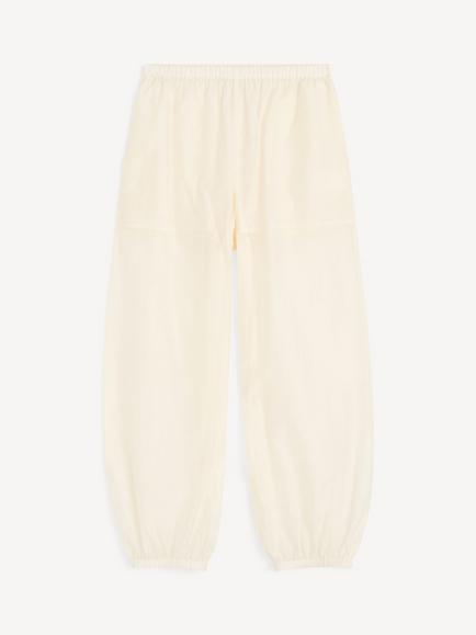 By Malene Birger Lumas Tailored Silk Blend Organza Trousers, Soft White - view 2, Soft White