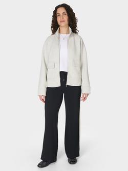 Sweaty Betty Wind Down Patch Pocket Zip Through, Ice Grey Marl