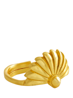 Ottoman Hands Chantal Gold Stacking Ring, Gold, Gold