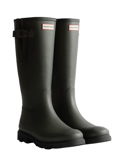 Hunter Downpour Field Adjustable Boots, Dark Olive - view 2, Dark Olive
