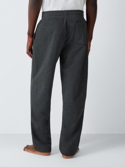 John Lewis Fleece Lounge Joggers, Grey Charcoal, Grey Charcoal